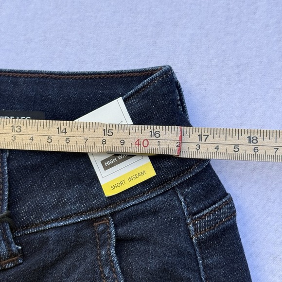 NEW Judy Blue Retro High Waist Wide Leg Jean Size 14W Dark Wash Denim Stretch - Picture 7 of 7